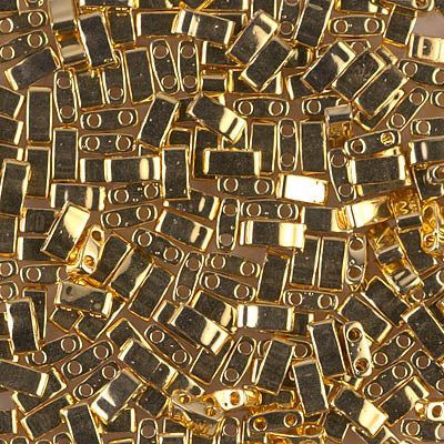 MIYUKI Half Tila Bead - HTL 191 - 24Kt Gold Plated - 5 Grams