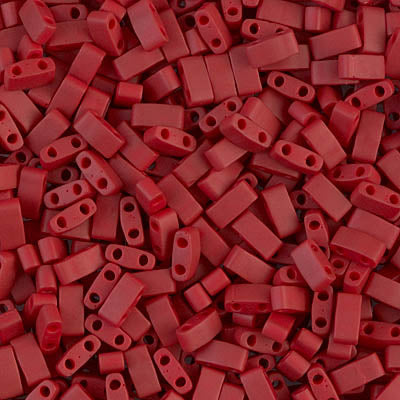 MIYUKI Half Tila Bead - HTL 2040 - Matte Metallic Brick Red - 10 gms