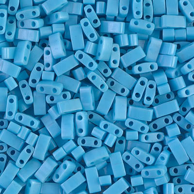 MIYUKI Half Tila Bead - HTL 413 - Opaque Turquoise Blue - 10 gms