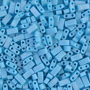 MIYUKI Half Tila Bead - HTL 413FR - Matte Opaque Turquoise - 10 gms