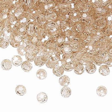 PRECIOSA 4mm Rounds - Crystal Honey - 72 pcs ( 1/2 gross)
