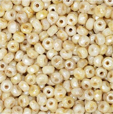 True 2 - 2x3mm Fire Polished Faceted Micro Spacers - Honey Drizzle - 100 pcs