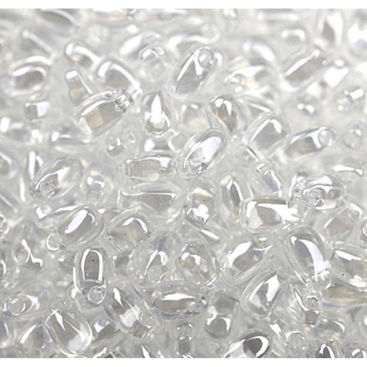 Miyuki Long Drops - 3 x 5.5mm - Crystal Luster