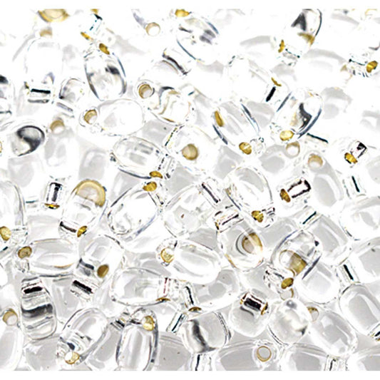 Miyuki Long Drops - 3 x 5.5mm - Silver Lined Crystal