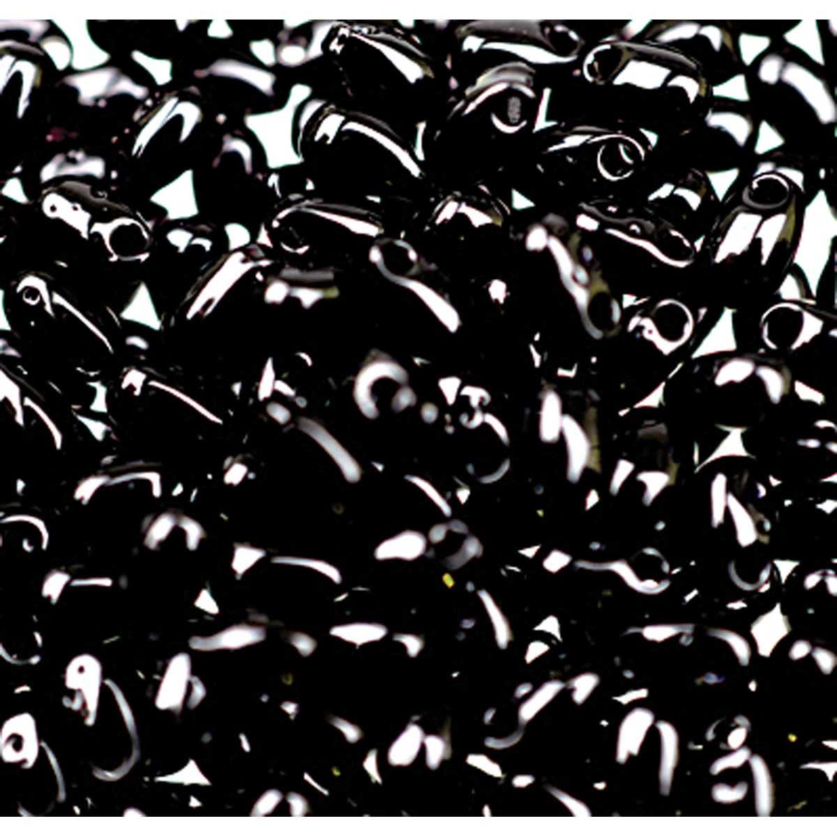 Miyuki Long Drops - 3 x 5.5mm - Black - 10 grams