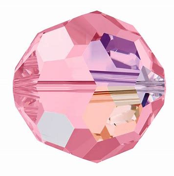 Swarovski 5000 Round - 3mm - Light Rose AB - 20 pcs