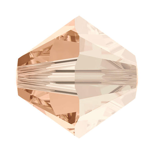Swarovski 5328 Bicone - 8mm - Light Peach Satin - 10 pcs