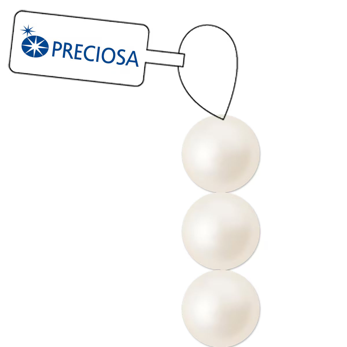 PRECIOSA 4mm Pearls - Creamrose - 1 Strand - 31 pcs