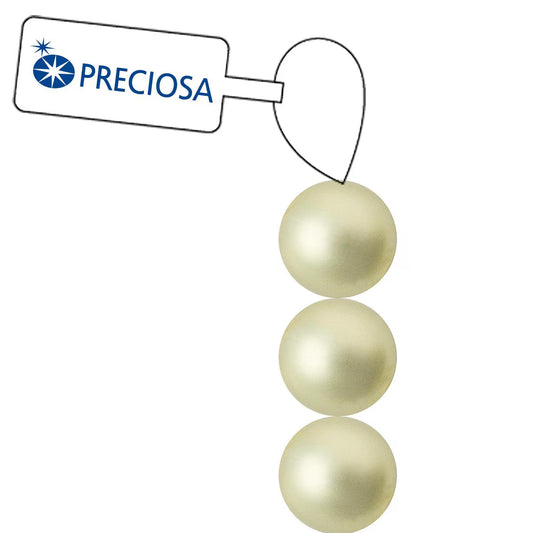 PRECIOSA 4mm Pearls - Light Green - 1 Strand - 31 pcs