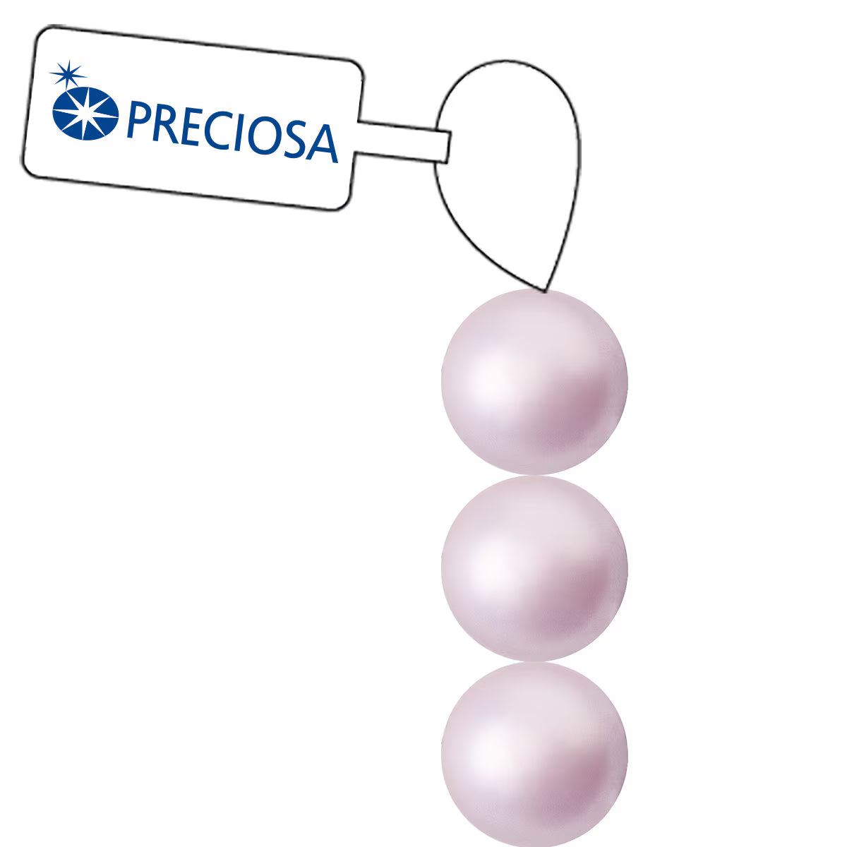 PRECIOSA 4mm Pearls - Lavender - 1 Strand - 31 pcs