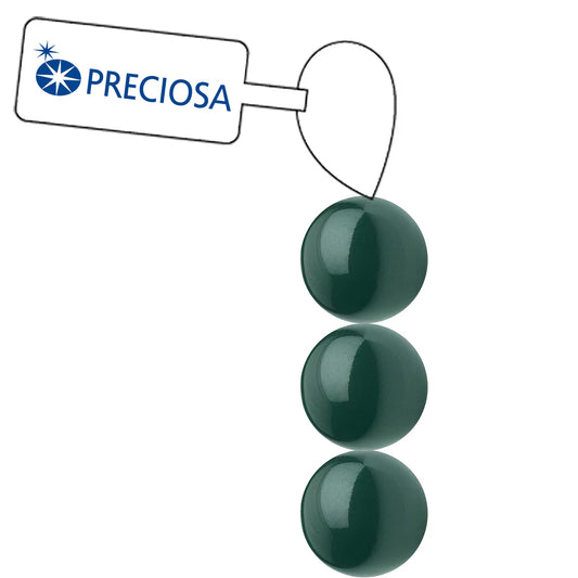 PRECIOSA 4mm Pearls - Malachite - 1 Strand - 31 pcs