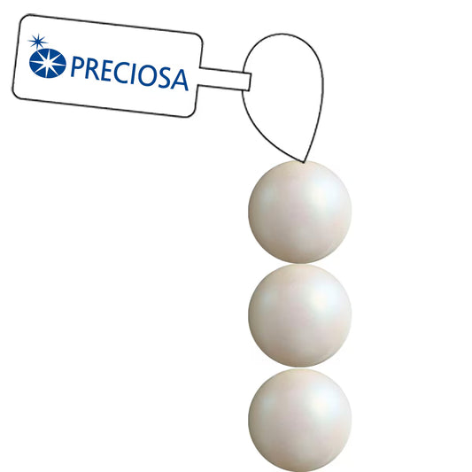 PRECIOSA 4mm Pearls - Pearlescent Cream - 1 Strand - 31 pcs
