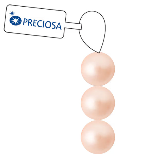 PRECIOSA 4mm Pearls - Peach - 1 Strand - 31 pcs