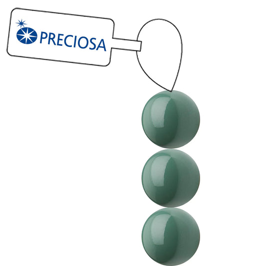 PRECIOSA 4mm Pearls - Sage - 1 Strand - 31 pcs