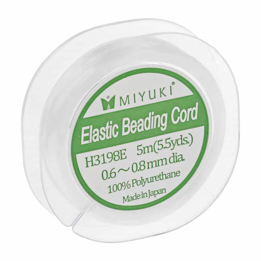 MIYUKI Elastic Beading Cord - 5m - 0.6 - 0.8mm - Clear