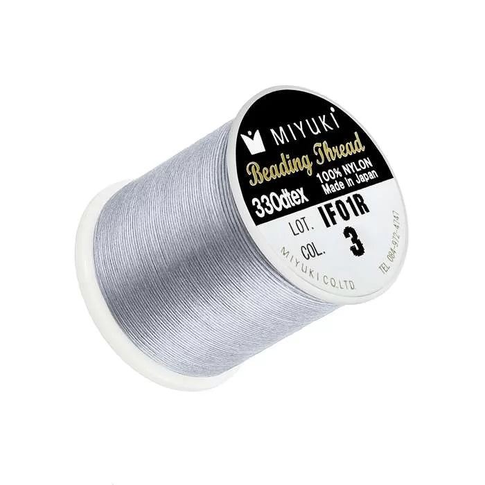 MIYUKI Nylon Beading Thread # 3 - Silver