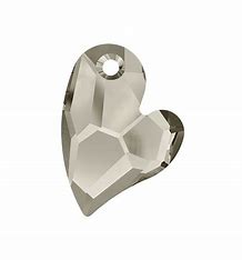 Swarovski 6261 - 27mm - Devoted 2 U Heart Pendant - Crystal Satin