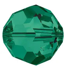 Swarovski 5000 Round - 6mm - Emerald - 20 pcs
