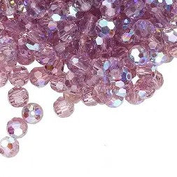 PRECIOSA 4mm Rounds - Light Amethyst AB - 72 pcs ( 1/2 gross)