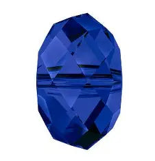 Swarovski 5040 - Rondelle Beads - 8mm - Indigo - 6 pieces