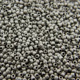 TOHO #11 Seeds - 566 - Metallic Frosted Antique Silver - 10 gms
