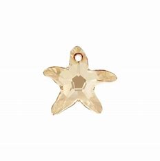 Swarovski 6721 - 30mm - Starfish Pendant - Golden Shadow