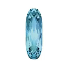 Swarovski 4161 25x10mm - Long Oval Stone - Indicolite
