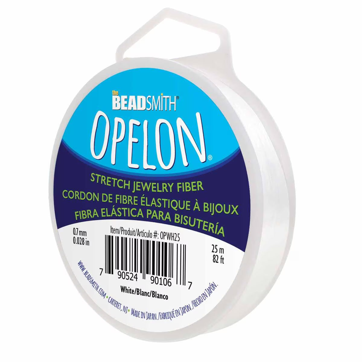Opelon - Stretch Jewellery Fibre - White - 25m
