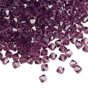 PRECIOSA 4mm Bicones - Amethyst - 144 pcs ( 1 gross)