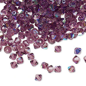 PRECIOSA 3mm Bicones - Amethyst AB - 144 pcs ( 1 gross)