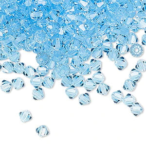 PRECIOSA 3mm Bicones - Aqua - 144 pcs ( 1 gross)
