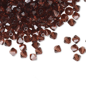 PRECIOSA 4mm Bicones - Burgundy - 144 pcs ( 1 gross)