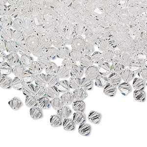 PRECIOSA 4mm Bicones - Crystal - 144 pcs ( 1 gross)