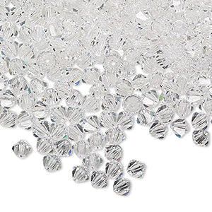 PRECIOSA 3mm Bicones - Crystal - 144 pcs ( 1 gross)