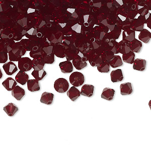 PRECIOSA 4mm Bicones - Garnet - 144 pcs ( 1 gross)