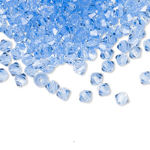 PRECIOSA 4mm Bicones - Light Sapphire - 144 pcs ( 1 gross)