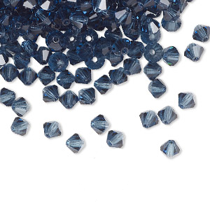 PRECIOSA 4mm Bicones - Montana - 144 pcs ( 1 gross)