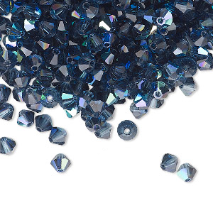 PRECIOSA 4mm Bicones - Montana AB - 144 pcs ( 1 gross)