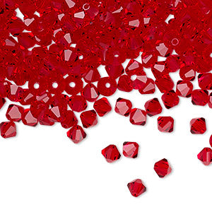 PRECIOSA 4mm Bicones - Siam - 144 pcs ( 1 gross)