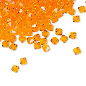 PRECIOSA 4mm Bicones - Sun - 144 pcs ( 1 gross)