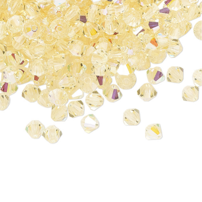 PRECIOSA 3mm Bicones - Jonquil AB - 144 pcs ( 1 gross)