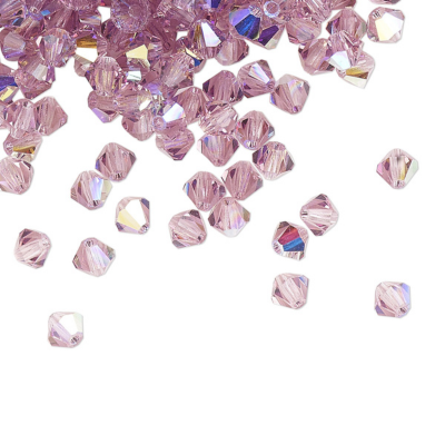 PRECIOSA 3mm Bicones - Light Amethyst AB - 144 pcs ( 1 gross)