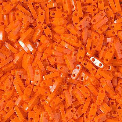 MIYUKI Quarter Tila Bead - QTL 406 - Opaque Orange - 10 gms