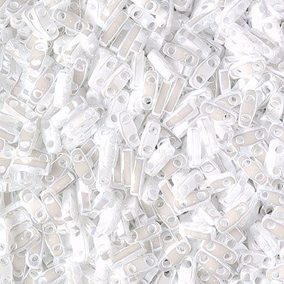 MIYUKI Quarter Tila Bead - QTL 420 - White Opaque Luster - 10 gms