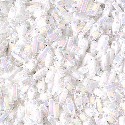MIYUKI Quarter Tila Bead - QTL 471 - Pearl White Opaque - 10 gms