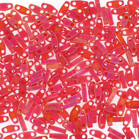 MIYUKI Quarter Tila Bead - QTL 140FR - Matte Transparent Light Red AB - 10 gms