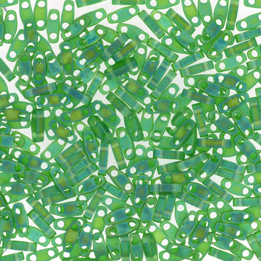 MIYUKI Quarter Tila Bead - QTL 146FR - Matte Transparent Green AB - 10 gms
