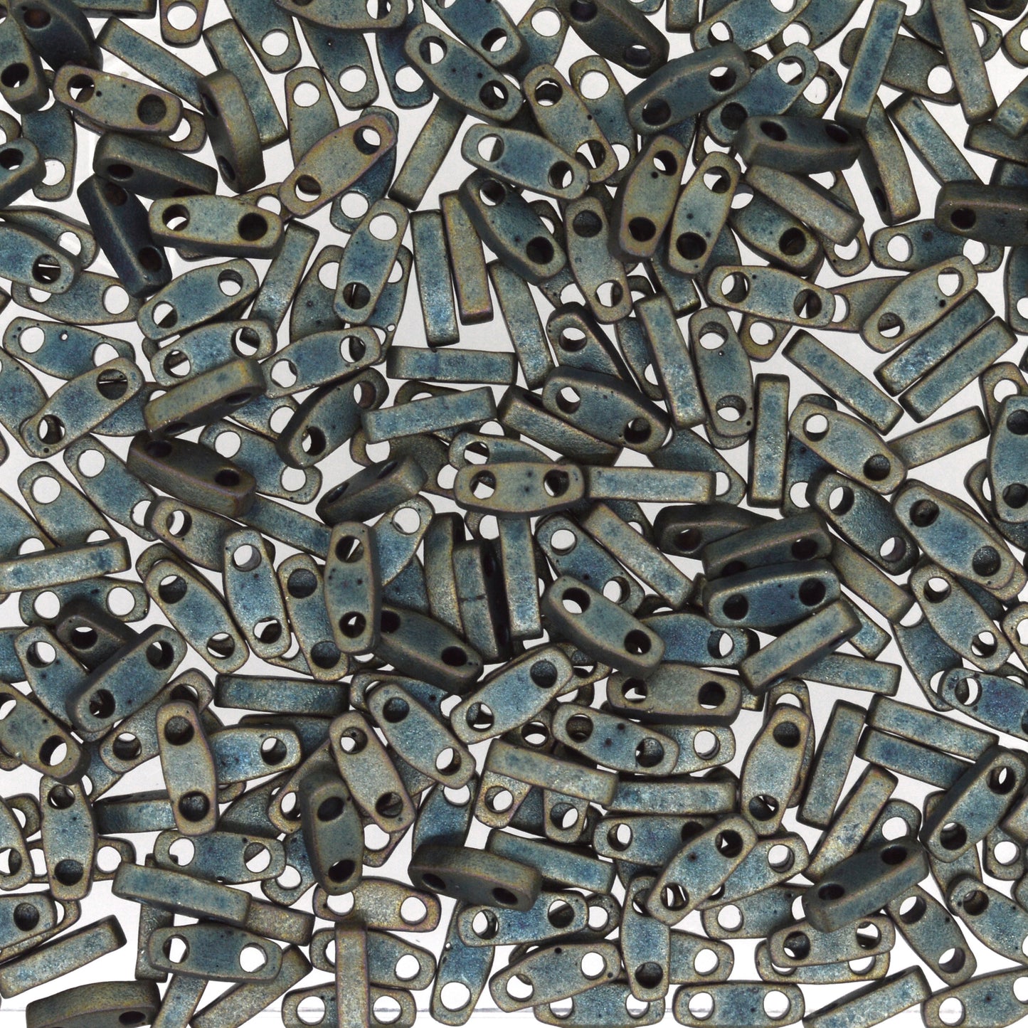 MIYUKI Quarter Tila Bead - QTL 2008 - Matte Metallic Patina Iris - 10 gms