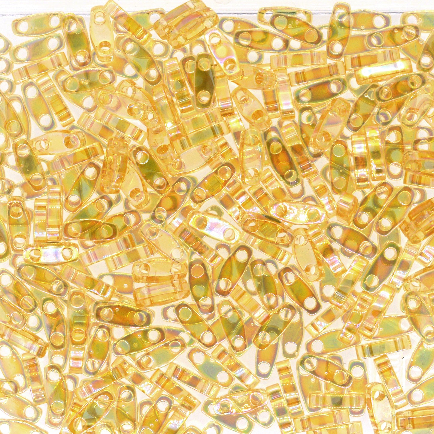 MIYUKI Quarter Tila Bead - QTL 251 - Transparent Light Topaz AB - 10 gms
