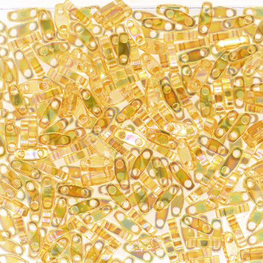 MIYUKI Quarter Tila Bead - QTL 251 - Transparent Light Topaz AB - 10 gms